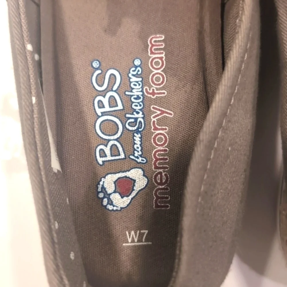 BOB'S By Skecher Memory Foam Gray Espadrilles Size 7